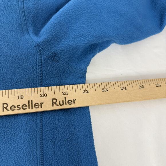 North Face Sweater Mens Medium Blue Fleece Quarter Zip Pullover Outdoors - Picture 6 of 7